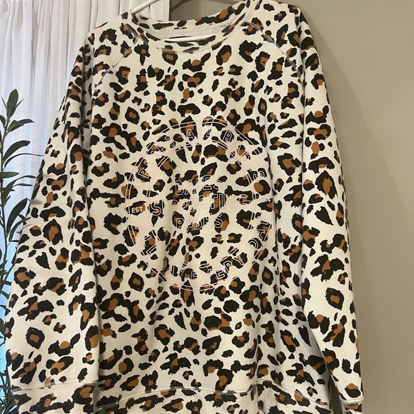 Brunette The Label Tops - Leopard Print Sweatshirt